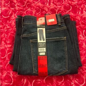 NEW Well Worn Wide Leg High Rise Jeans Size  8/29